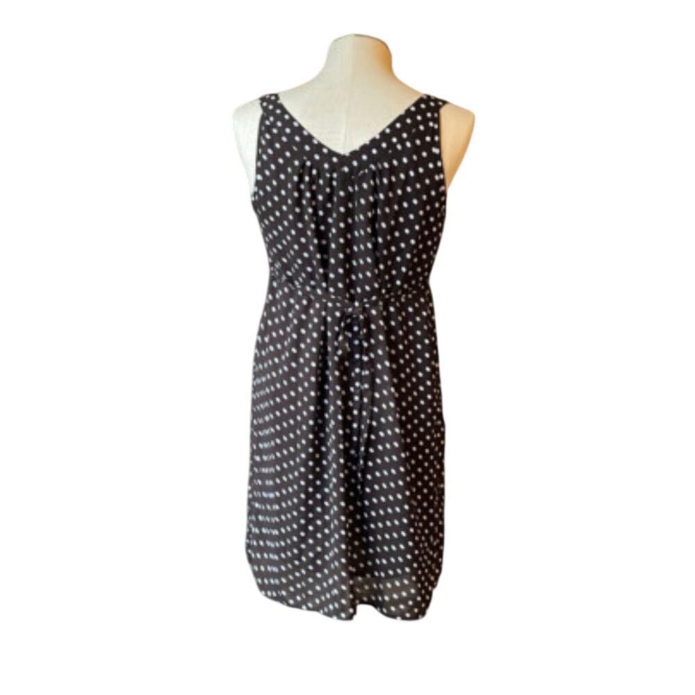 Motherhood Maternity Brown White Polka Dot Sleeveless Dress Size XL Preppy - Picture 3 of 8
